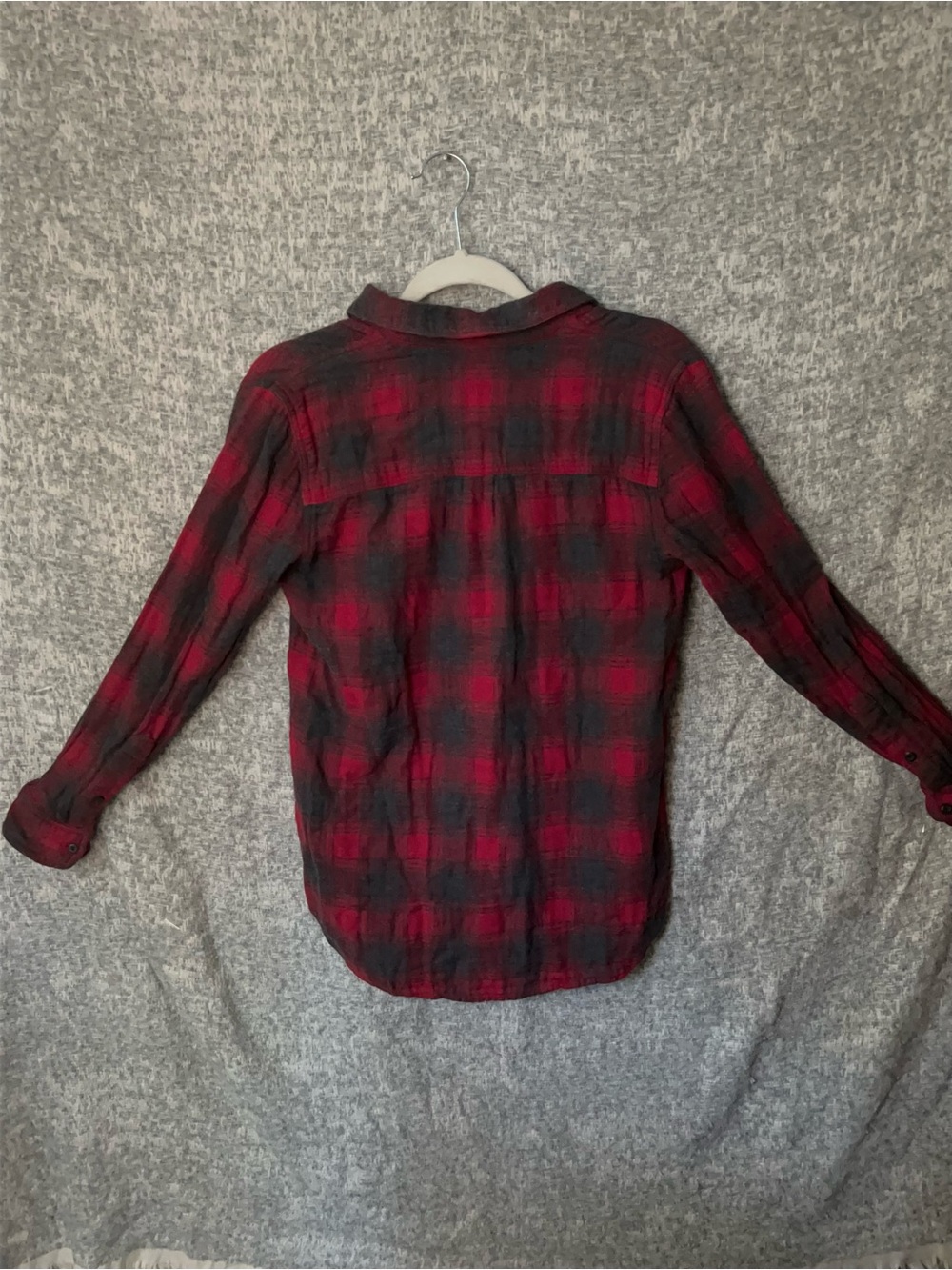 Madewell Women’s Flannel High Low Button Down with pockets. Small - Picture 3 of 11